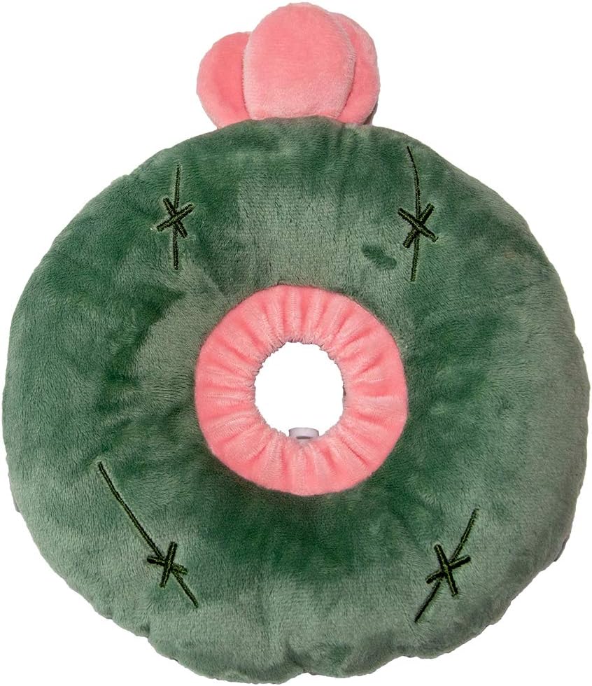 Adjustable Cat Recovery Collar Soft,Cute Pet E-Collar Neck Cone After Surgery Wound Healing Protective Cone Fit for Kitties, Small Dogs(ELC05-cactus-s)