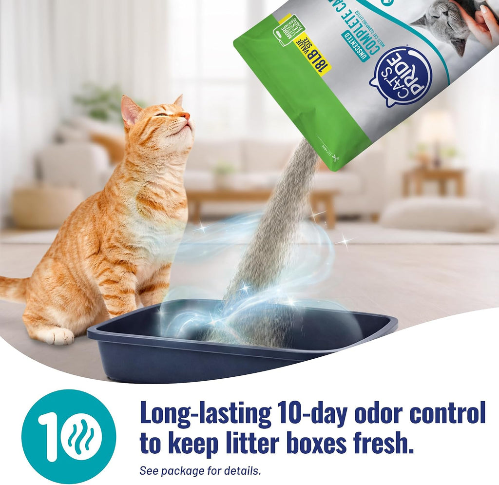 Cat's Pride Complete Care Hypoallergenic Unscented Litter 18lb
