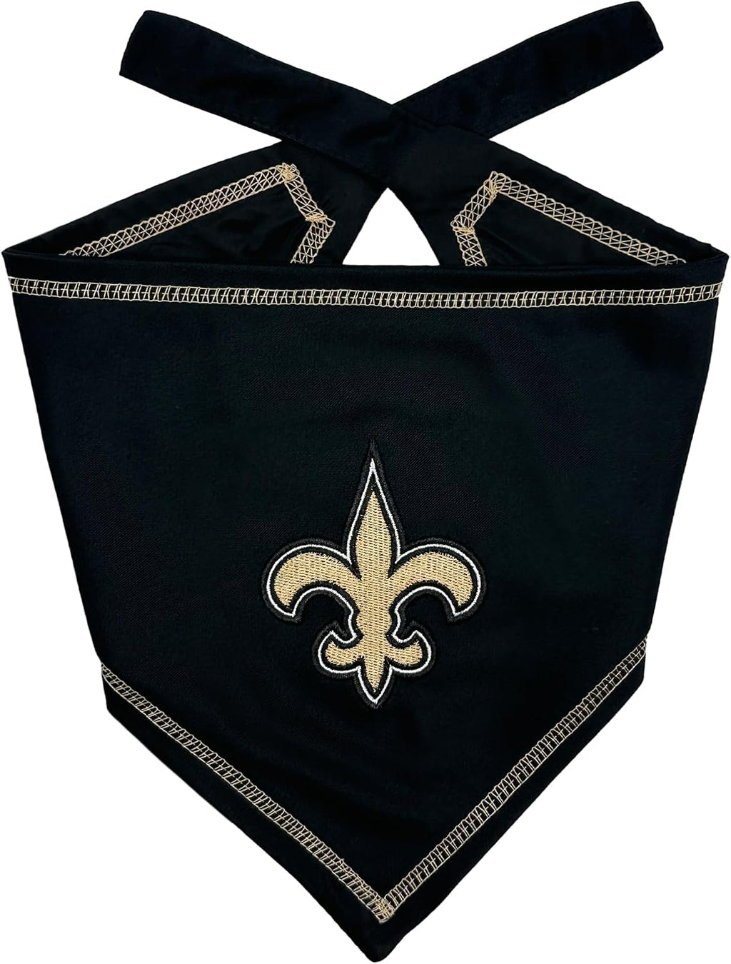 Pets First NFL New Orleans Saints TIE Bandana, Size Small/Medium. Dog Bandana Scarf Bib for Pet Cat Dog. The Ultimate Game-Day, Party Bandana