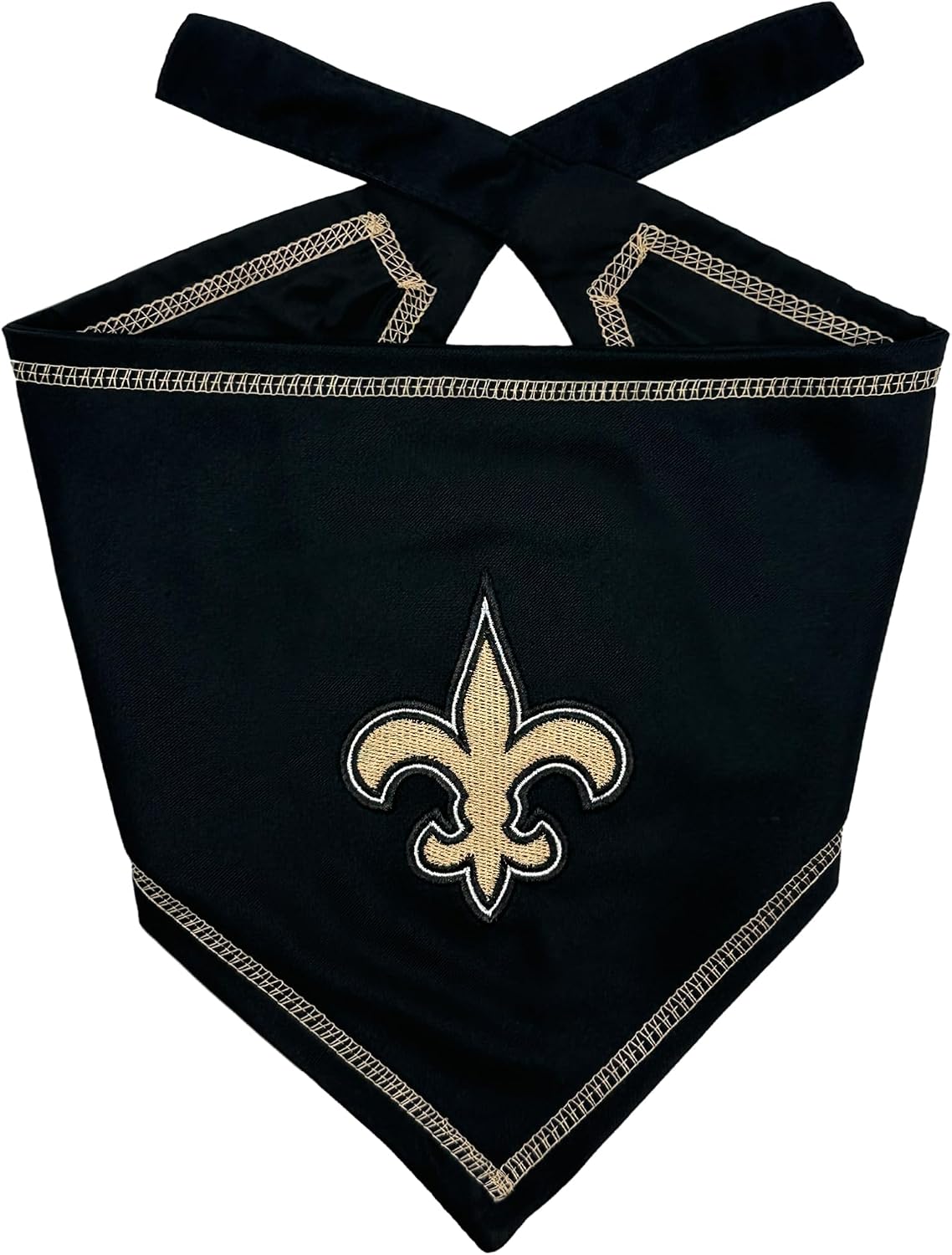 Pets First NFL New Orleans Saints TIE Bandana, Size Small/Medium. Dog Bandana Scarf Bib for Pet Cat Dog. The Ultimate Game-Day, Party Bandana