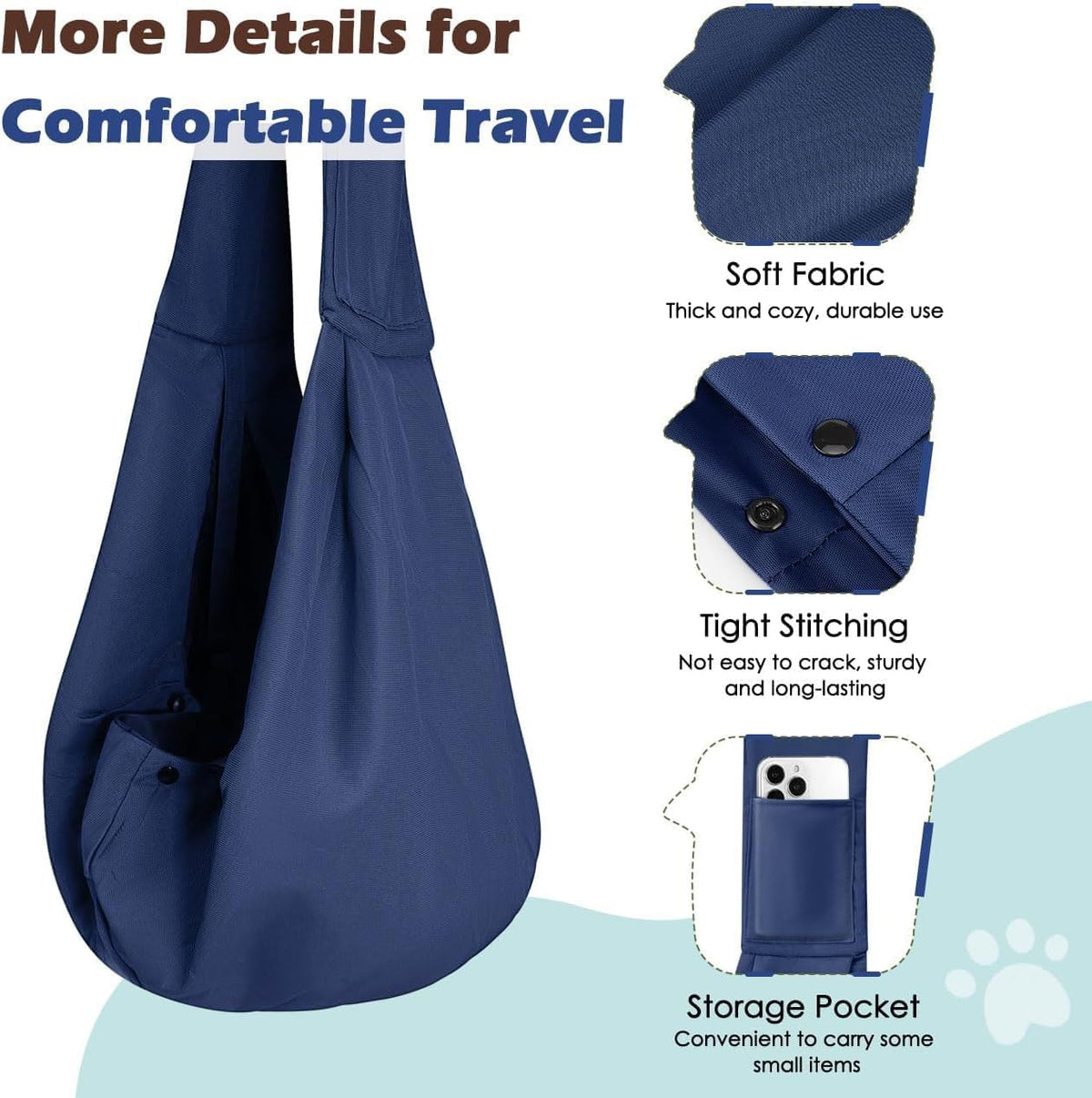 Pawaboo Small Dog Sling Carrier