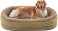 JOEJOY XL Orthopedic Dog Bed for Large Dogs, 360° Oval Bolster, 45"