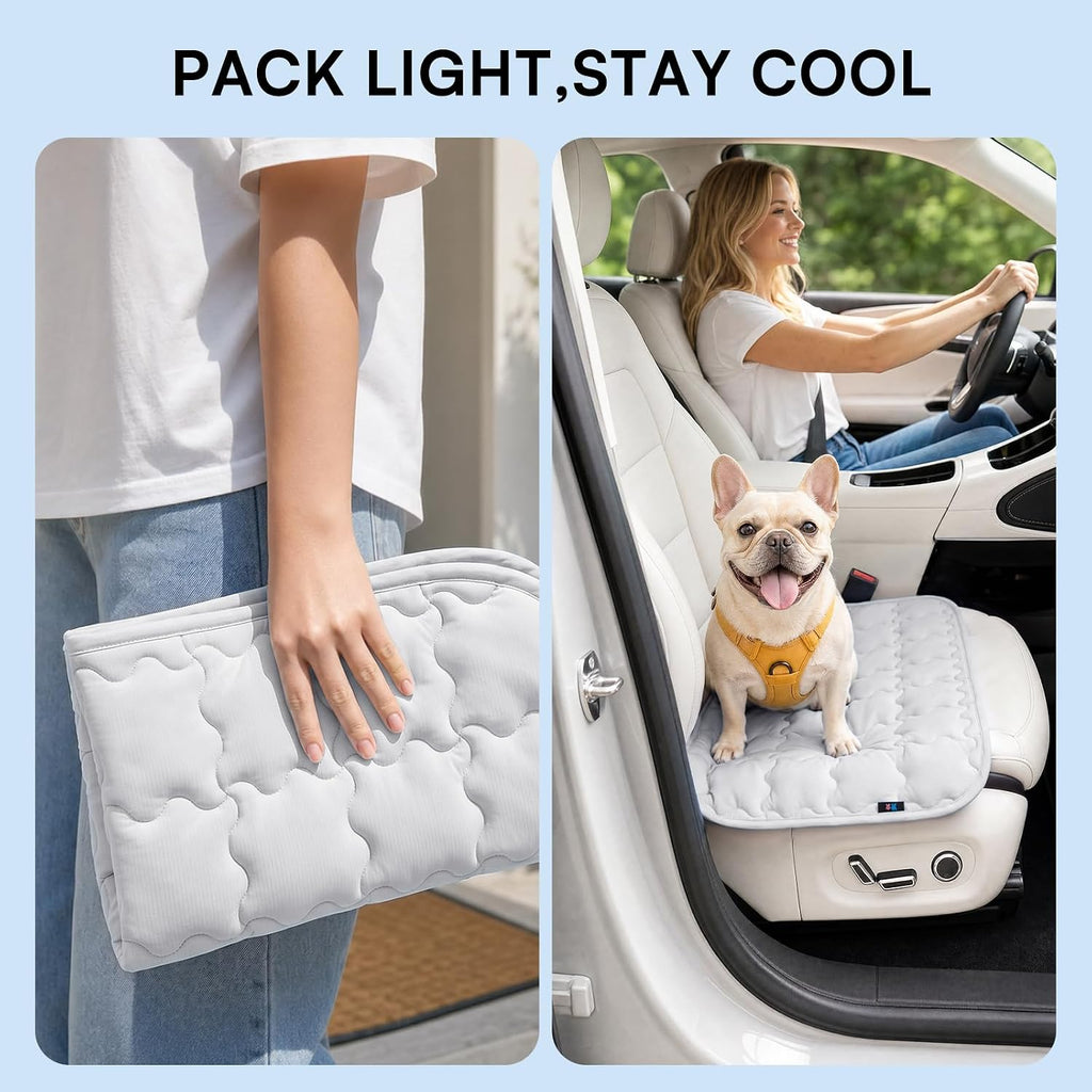 LINENLUX Dog Cooling Mat, Self Cooling Non-Slip Breathable Pad Q-Max > 0.5