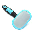 Glendan Dog & Cat Brush- Slicker Pet Brush- Shedding Grooming Tools (Blue)