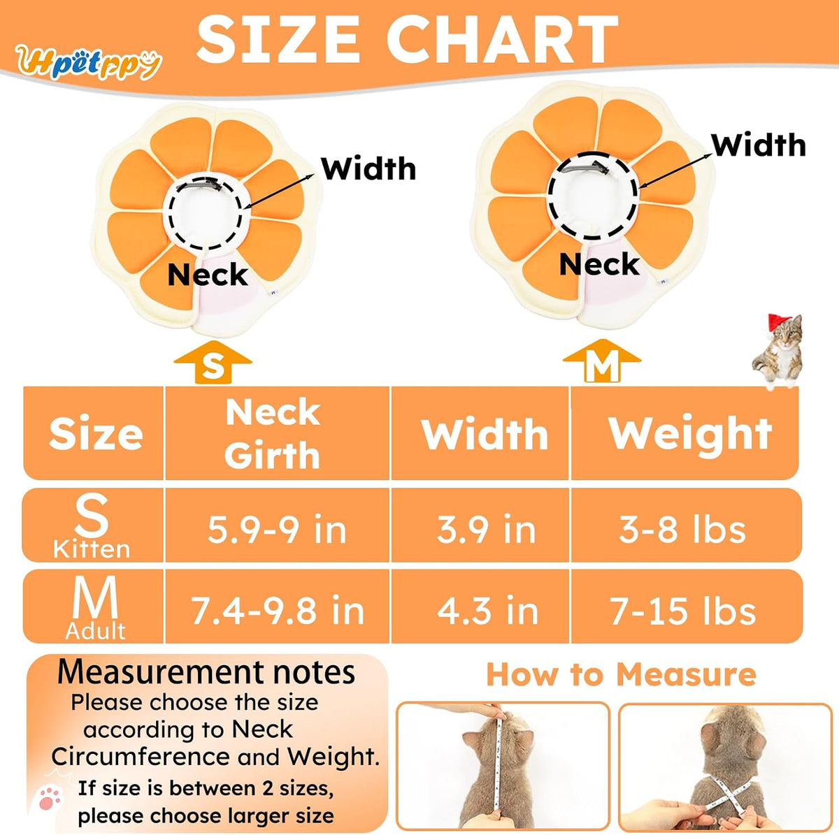Cat Cone Collar Soft, Waterproof Cat Recovery Collar After Surgery, Adjustable Pet Donut Collar, Safety Elizabethan Collar to Prevent Licking Wounds for Kittens, Pet Cone Alternative