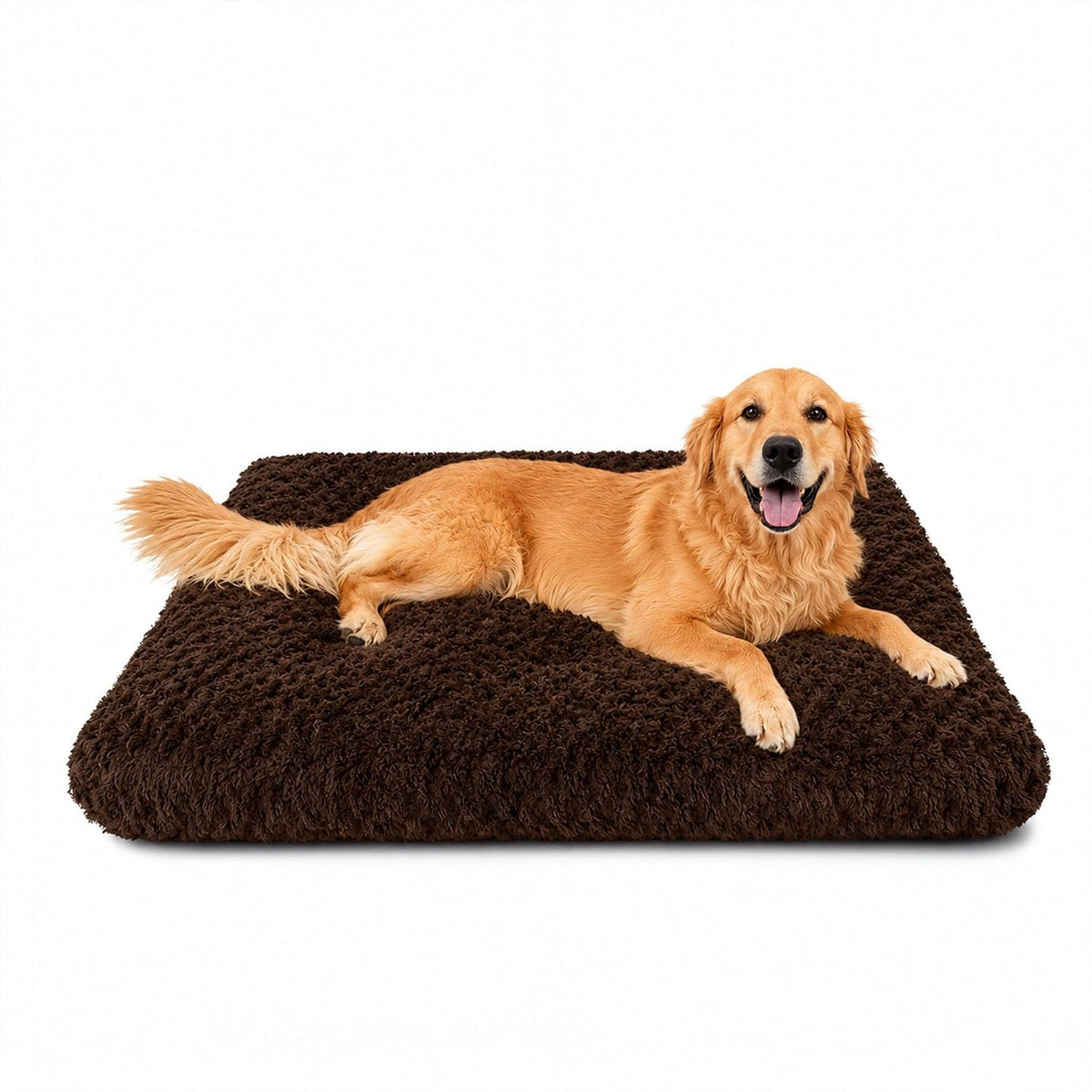 Dog Bed Large Size, Plush Washable Pet Bed Mat, Dog Crate Bed 35"x23"