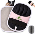 Pet Hair Remover Glove for Dogs & Cats - Reusable Double-Sided Electrostatic Grooming Mitt for Couch, Car Seats, Furniture, Bedding & Clothing - Washable Fur & Lint Removal Tool (1 Pack) Pink