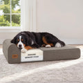 Sytopia XXL 35D Memory Foam Dog Bed for Extra Large Dogs – 7" Thick Orthopedic Pet Couch for Seniors and Big Breeds up to 150 Pounds, with Waterproof Liner & Washable Cover, 50"x 34"x 7", Dark Grey