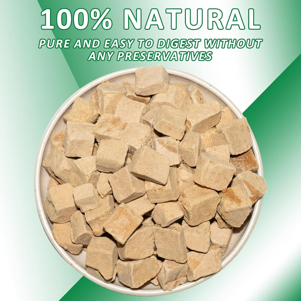 JADINGSFRM Freeze Dried Duck Liver Dog & Cat Treats, High Protein Single Ingredient, All Nature Raw, Grain Free, Gluten Free, Dog Treats for Training and Food Topper 8.8 Oz