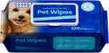 Hypoallergenic Pet Wipes for Dogs and Cats, 100 Count Unscented Dog Wipes