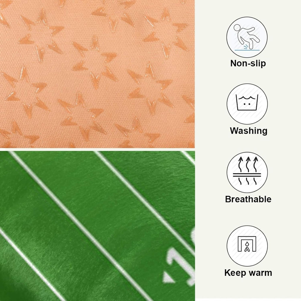 Blueangle American Football Field Dog Bed Cat Bed, Rectangle Comfortable Pet Bed, Ultra Soft Calming Dog Bed for Small Medium Large Dogs, 18" x 24"