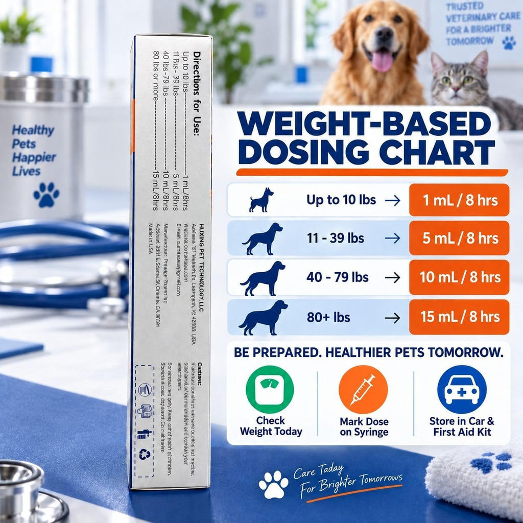 Activated Charcoal Gel for Dogs & Cats, Pet Emergency First Aid