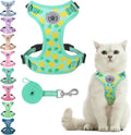 BEAUTYZOO Cat Harness and Leash Set, Escape Proof and Adjustable, Green
