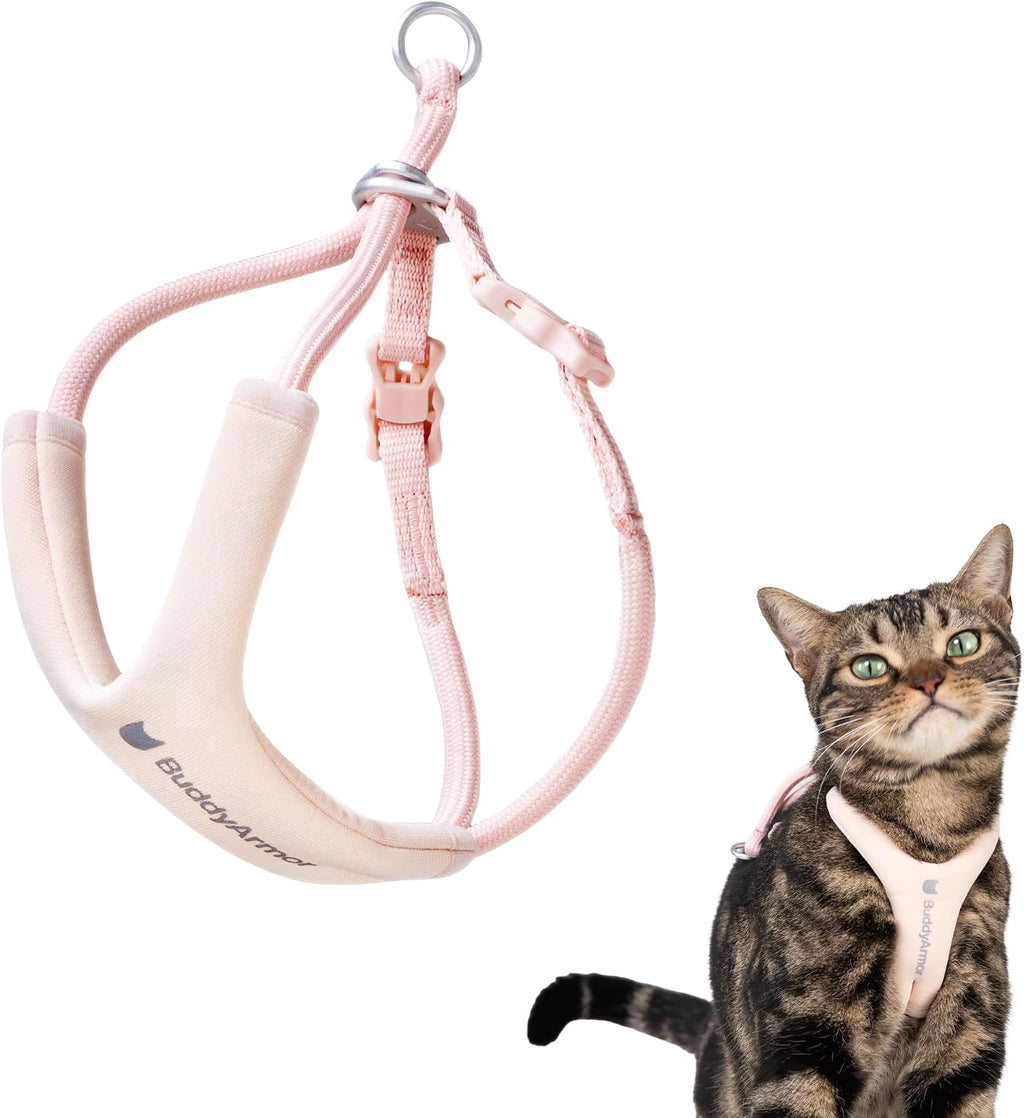 Escape Proof Y Shape Cat Harness Anti-Choke (Blush Pink, L)