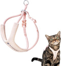 Escape Proof Y Shape Cat Harness Anti-Choke (Blush Pink, M)