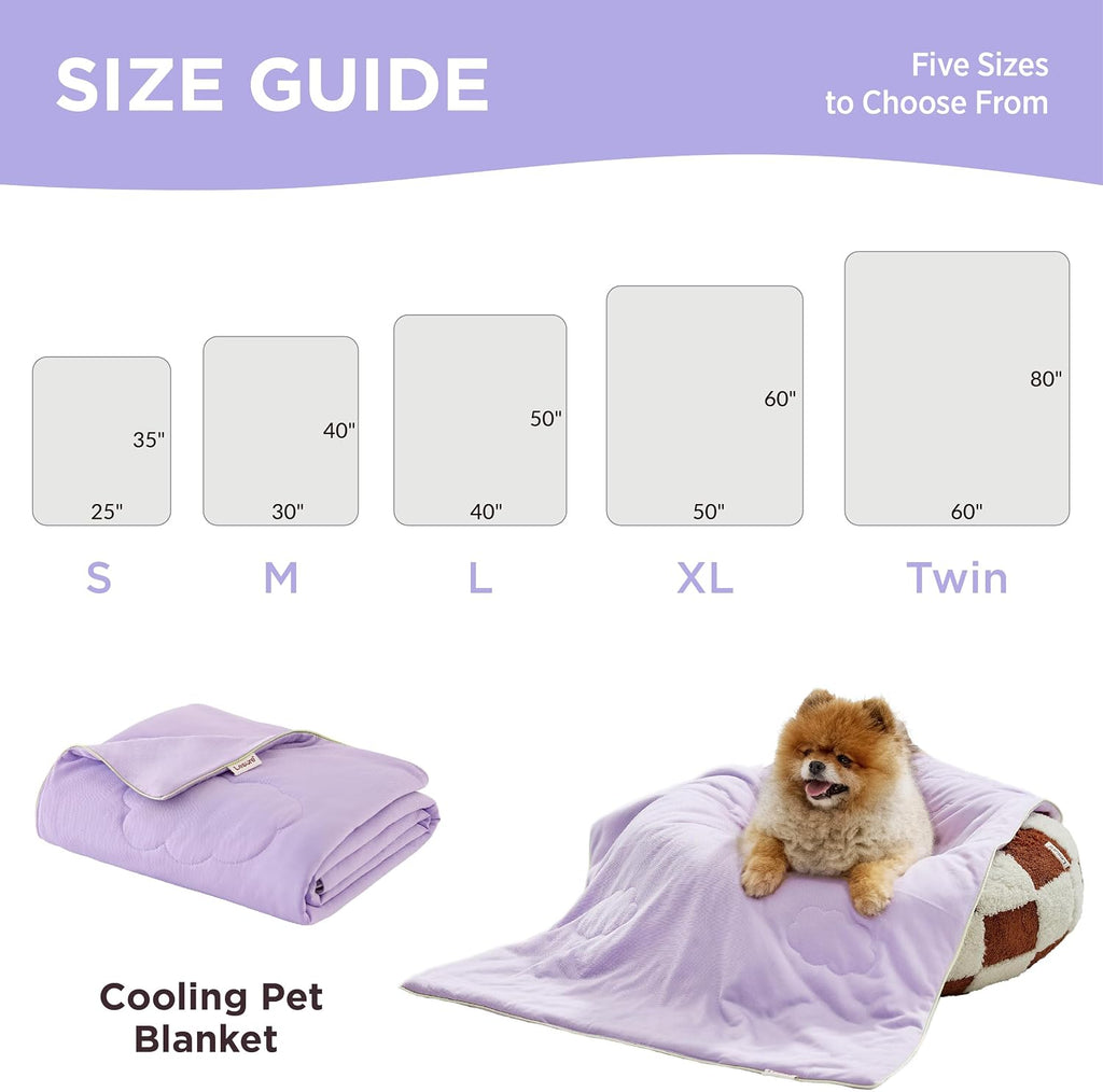 LE SURE ApexCloud™ Premium Cooling Blankets for Small Dogs Q-MAX>0.4,25x35
