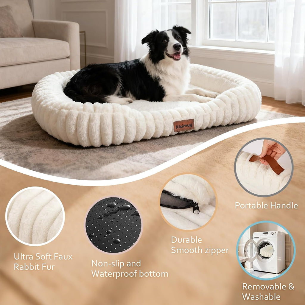 Orthopedic Dog Bed, Washable XXL Dog Couch for Senior Dogs