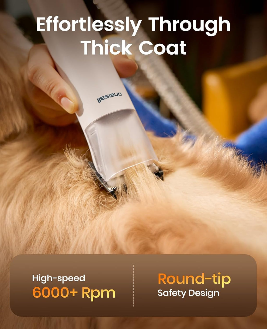 oneisall Dog Grooming Vacuum with Clippers & 4 Tools
