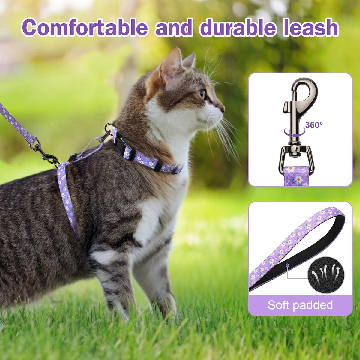 Hikiko Cat Harness and Leash Set Escape Proof