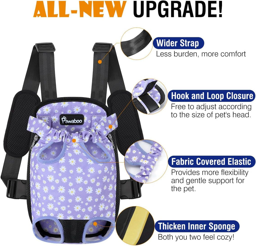 Pawaboo Pet Front Carrier Backpack for Small Medium Dogs