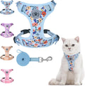 BEAUTYZOO Cat Harness and Leash Set, Escape Proof and Adjustable, Blue