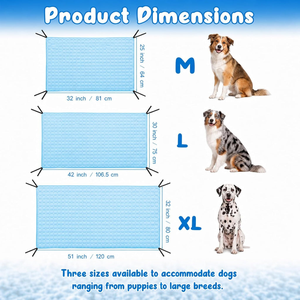 Elevated Dog Cat Bed Cover Replacement Pad, 32 x 25 Inch, Blue