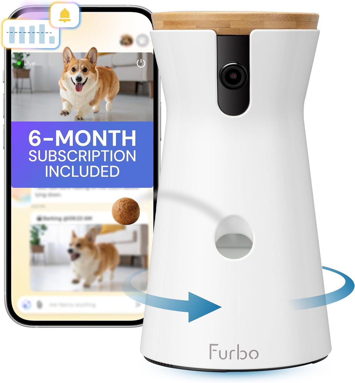 Furbo 360° Dog Camera [6-Month Subscription Included]