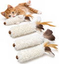 Agape Wool Cat Toys with Catnip & Silvervine Gall Fruit, Soft Plush Toys