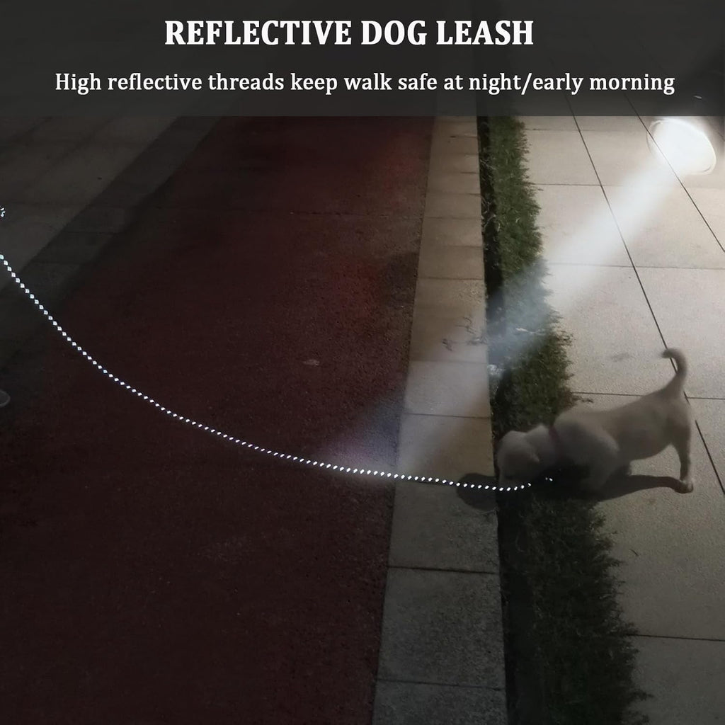 WYuZe Reflective XS Rope Dog Leash 6/10/15FT for Small Dogs Cat up to 15lbs