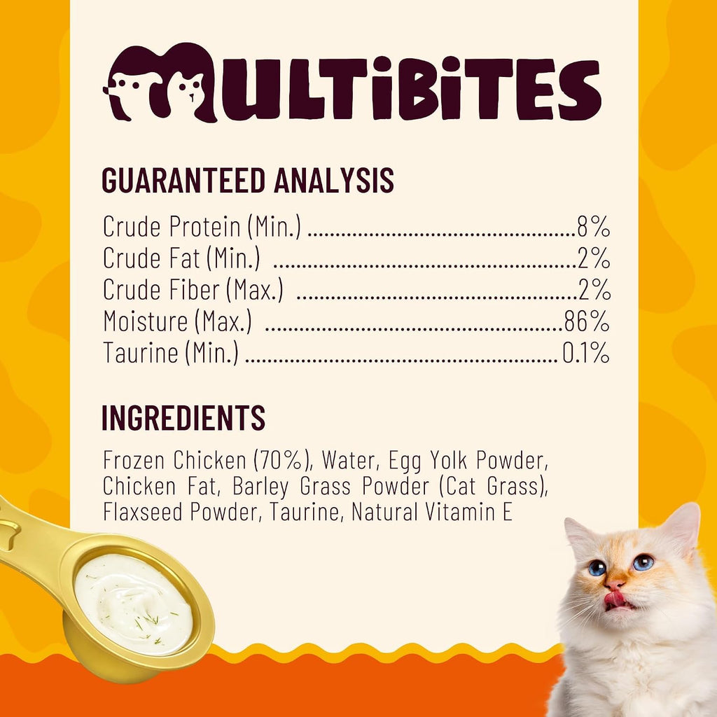 Lickable Cat Treats with Lick-Up Spoons, Healthy Wet Cat Snacks for Digestive Support, Grain-Free Kitten Treats with Taurine & Vitamins, Cat Grass & Pumpkin Variety Pack (32 Spoons) (Cat Grass)