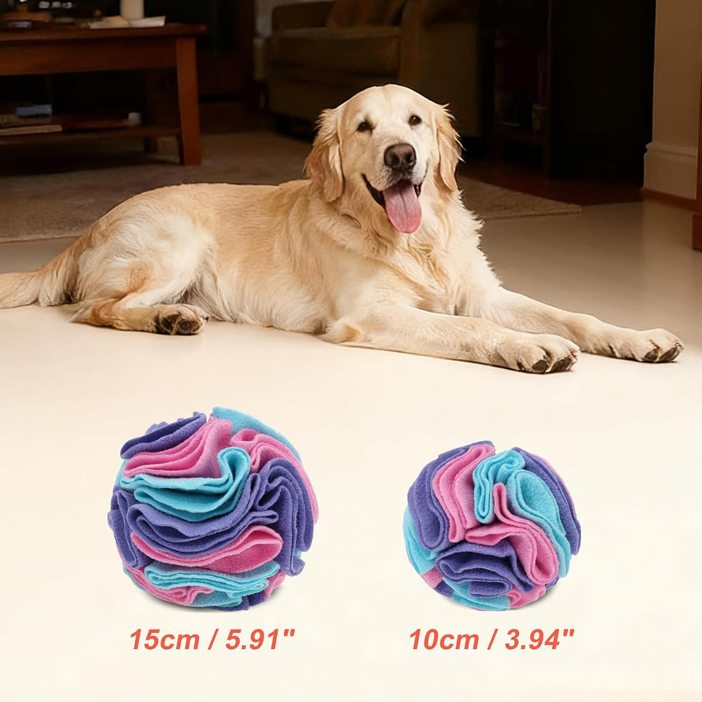 Snuffle Ball for Dogs, Interactive Dog Toys, Blue, Medium
