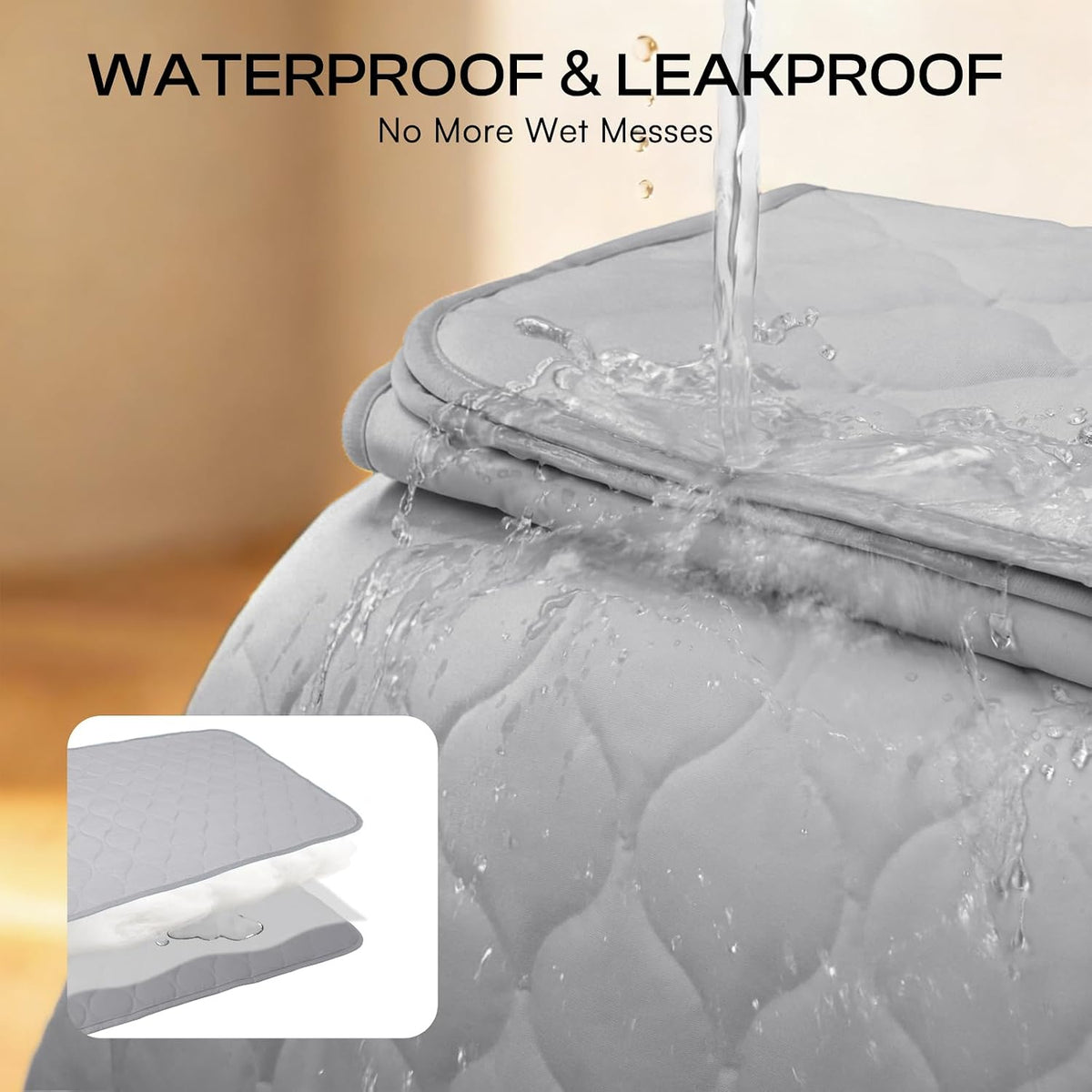 Luciphia Q-MAX 0.5 Cooling Dog Mat Blanket Waterproof Leakproof for Cats