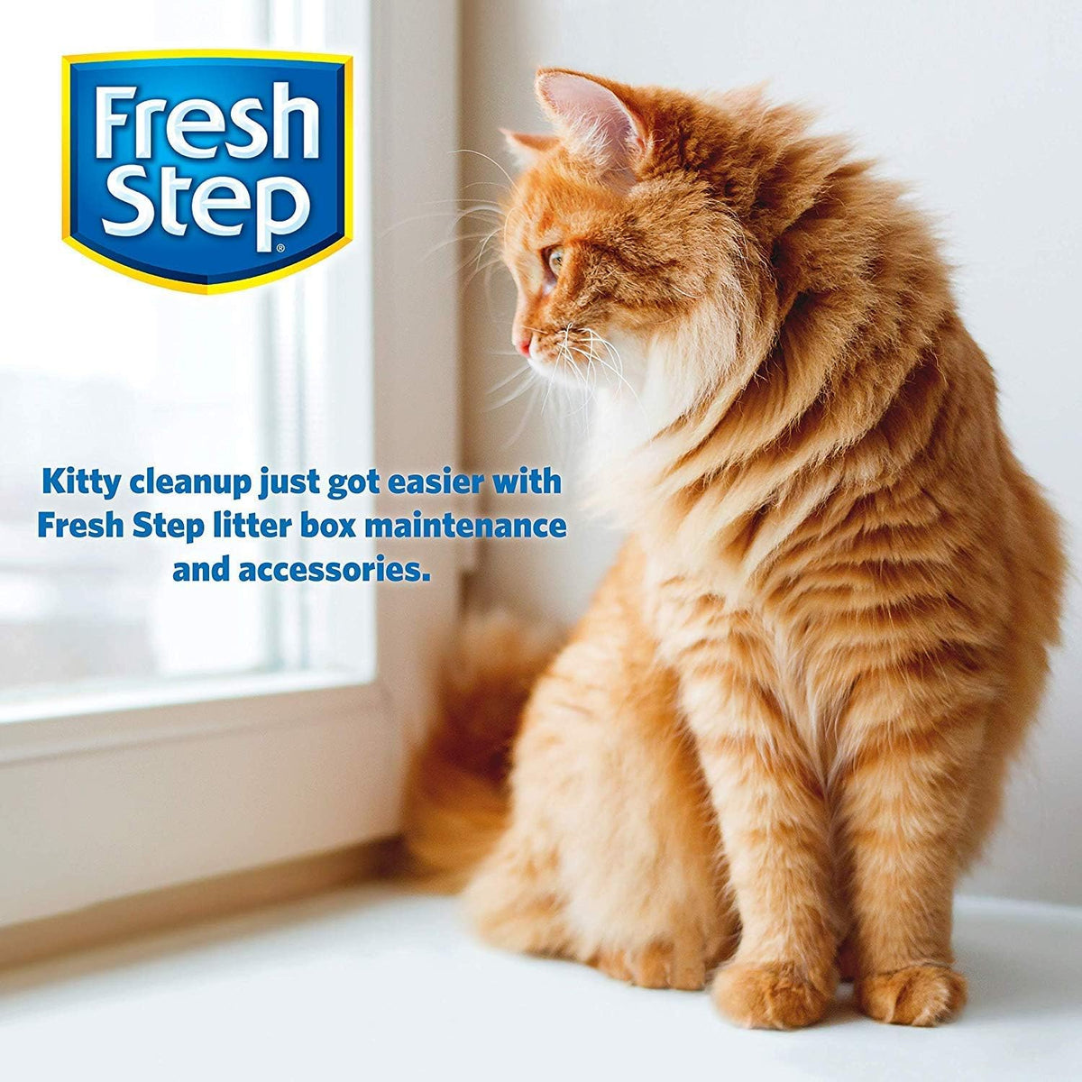Fresh Step Cat Litter Crystals Deodorizer, Fresh Scent, 15 Oz, 12-Pack
