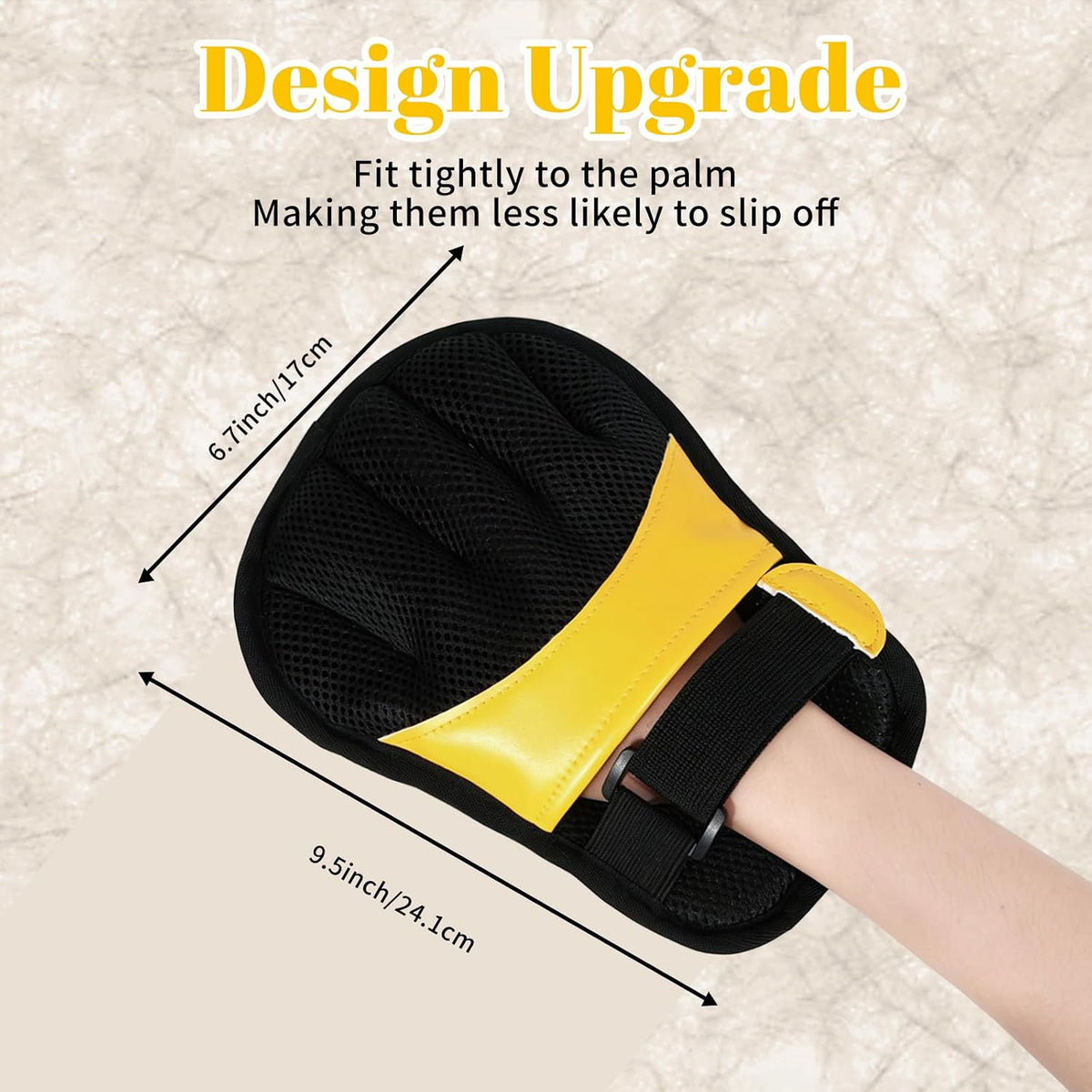 Pet Hair Removal Gloves, Yellow and Blue Colors, Static Hair Removal, Adjustable Strap, Reusable for Clothing, Sofa, Car Seat, Set of 2