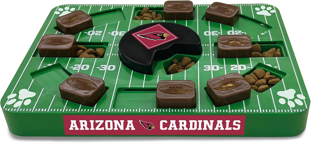 Pets First NFL Arizona Cardinals Puzzle Toy for Dogs, Slow Feeder Board for Pets, Interactive Doggie Treat Toy