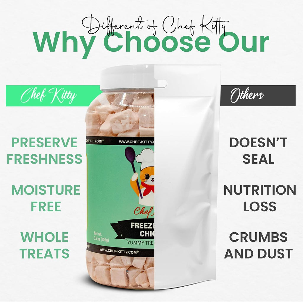 Freeze Dried Chicken Cat & Dog Treats, Single Ingredient, 7.7oz