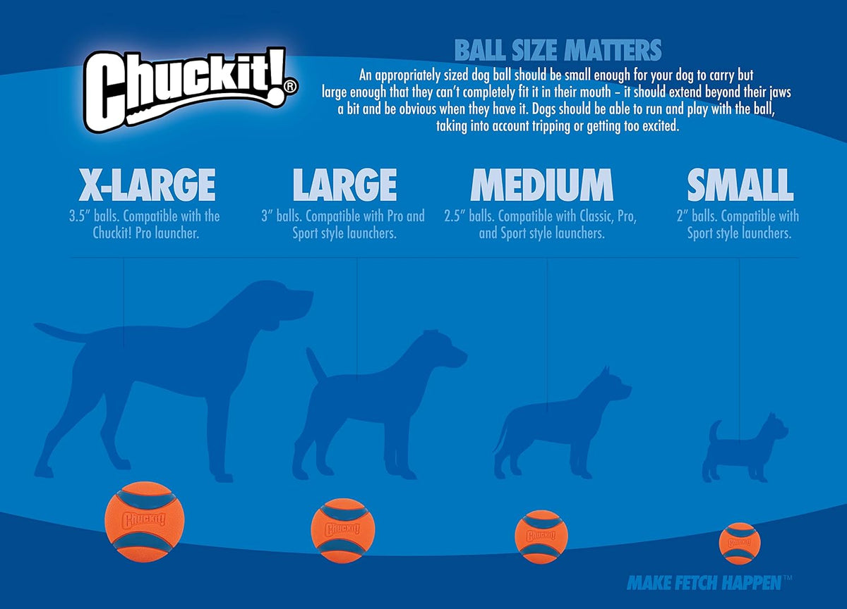 Chuckit! Ultra Ball Dog Toy, Balls for Dogs to Fetch, Durable Rubber, Small 2-inch (Pack of 24)
