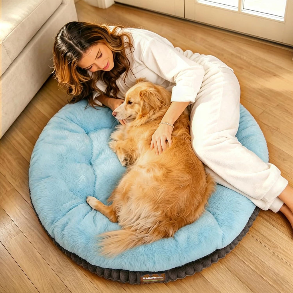 ClevaHome Orthopedic Dog Bed for Medium Dogs, 30in Ice Blue