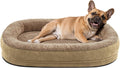 JOEJOY Orthopedic Dog Bed for Medium Dogs, 360° Oval Bolster, 28"