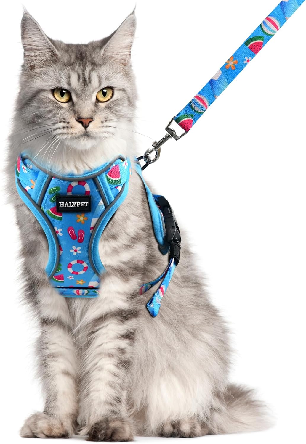 Halypet Cat Harness and Leash Set, Escape Proof Adjustable Harness