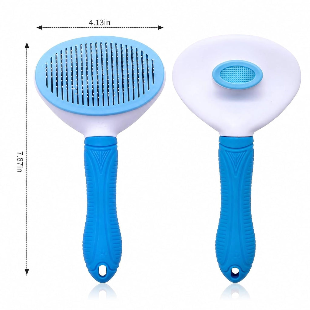 Aogeili Self-Clean Slicker Brush for Dogs Cats, Deshedding Grooming Tool