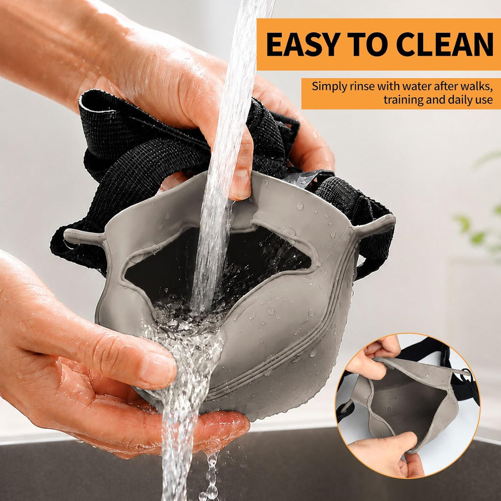 Silicone Dog Treat Pouch with Training Clicker
