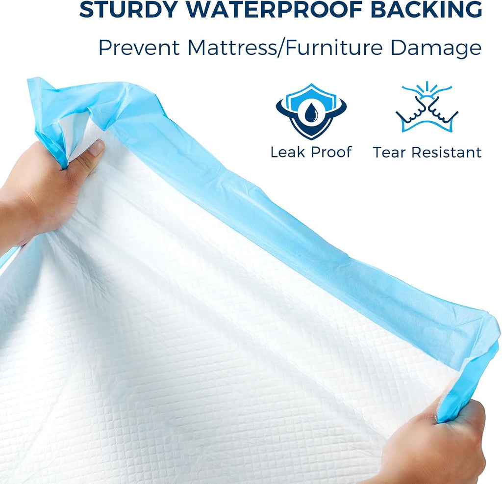 50 Pack Super Absorbent Disposable Bed Pads for Adult (30" x 36") - Ultra Thick Leakproof Chucks Underpads for Incontinence Adults, Seniors & Pets