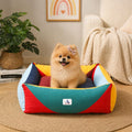 Cotton Canvas Dog Bed (290gsm Thick), 24"x20"x8" Durable Waterproof