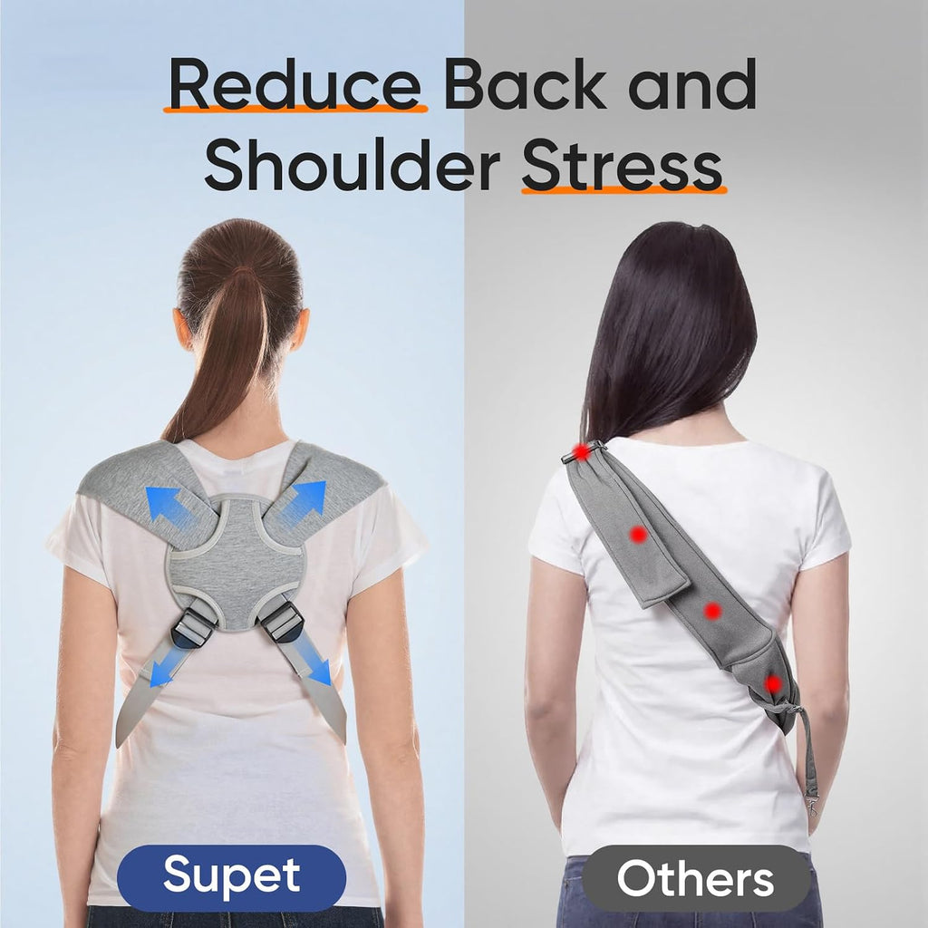 Supet Dog Sling Carrier for Pets, Adjustable Hands Free Front Chest Pouch