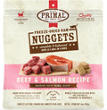 Primal Freeze Dried Raw Cat Food Nuggets, Beef & Salmon, 14 oz
