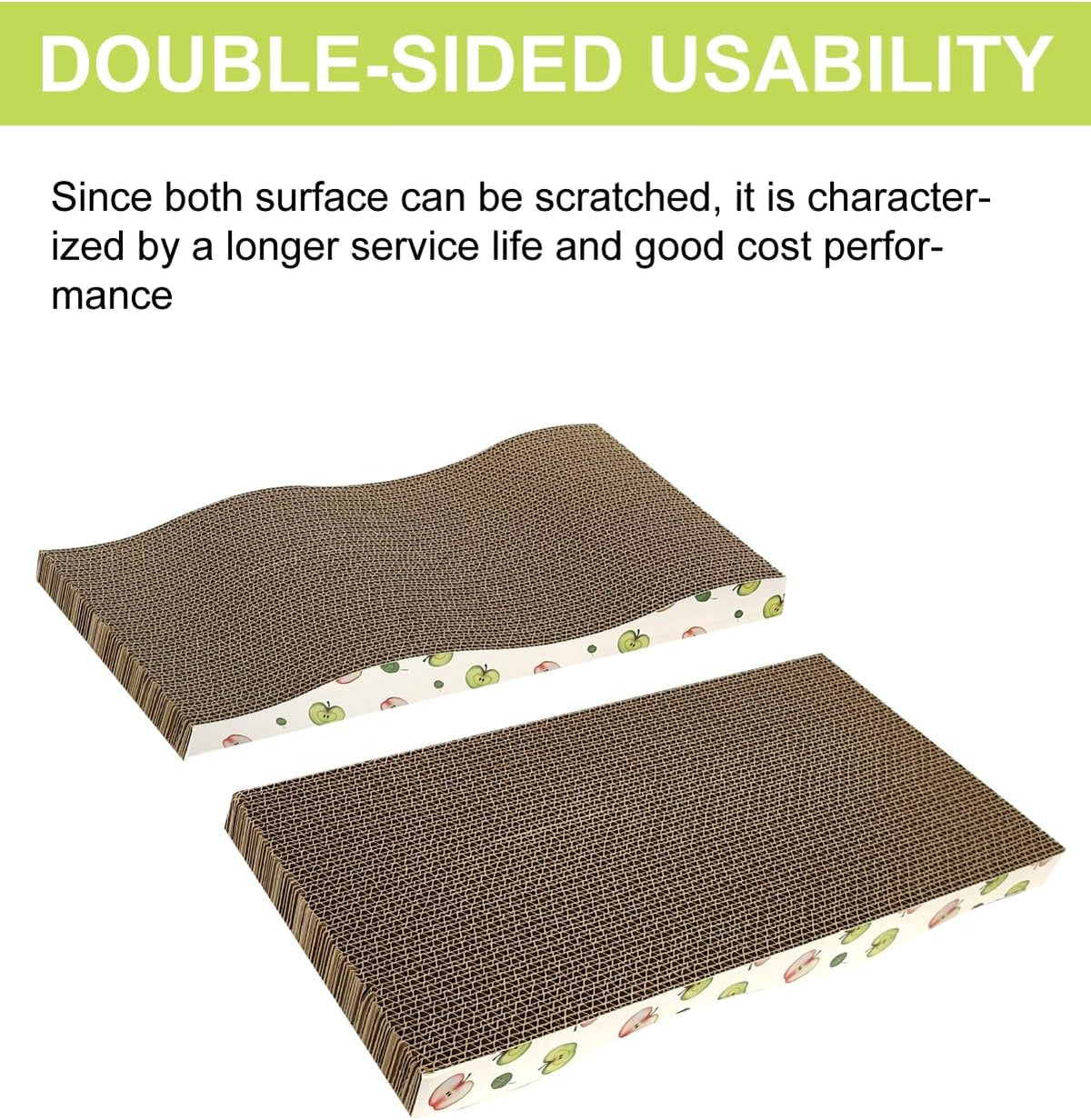 TIMHAKA 6 Pack Cat Scratching Board, Double-Sided Usability, with Catnip