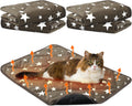Namalu 4 Pack Self Warming Cat Bed, Brown, 18'' X 24'', Rectangle