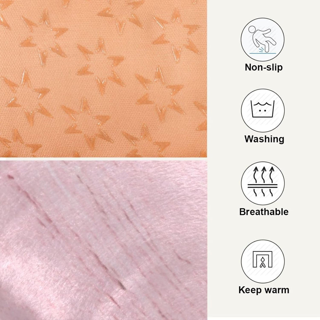 Blueangle Blue-Pink Marble Texture Pet Beds, Soft Dog or Cat Beds Ideal for Dog Crates, Machine Wash & Dryer Friendly (36" x 24")