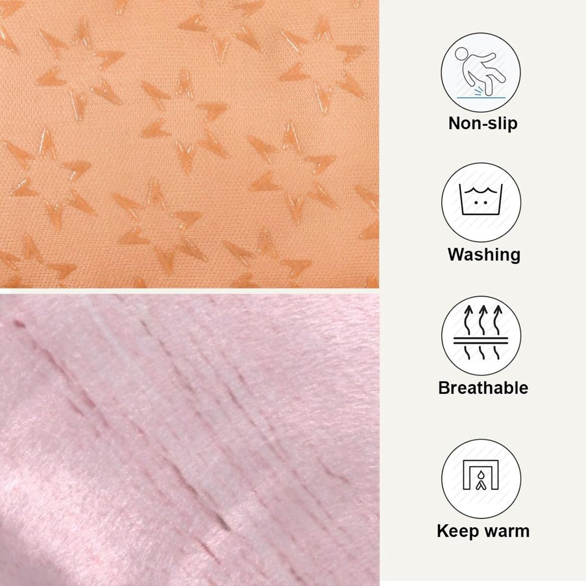Blueangle Blue-Pink Marble Texture Pet Beds, Soft Dog or Cat Beds Ideal for Dog Crates, Machine Wash & Dryer Friendly (36" x 24")